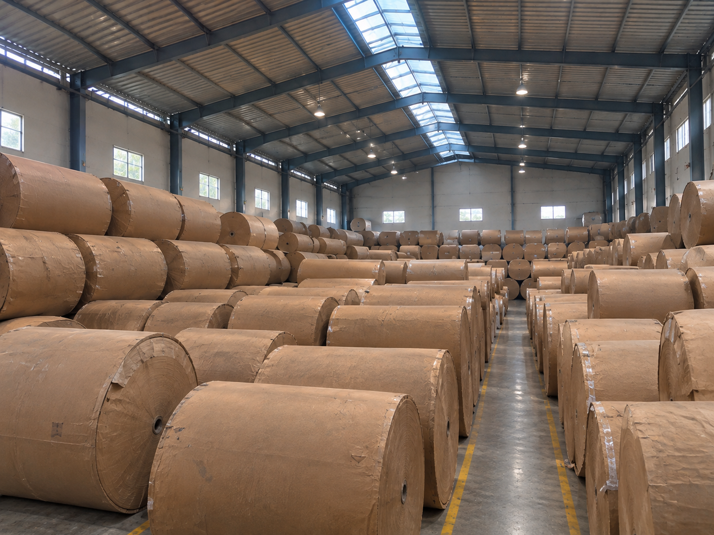 Jumbo Mother Paper Reels Warehouse